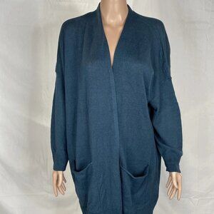 Eileen Fisher Linen-Cotton Cord Long Cardigan – Size 2XS (NWT)